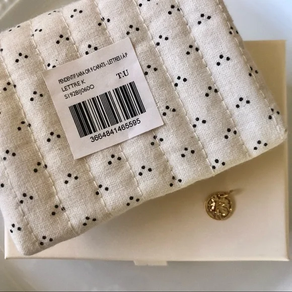 Sézane 9-Carat Gold Sara Pendant || “K” - Picture 8 of 10